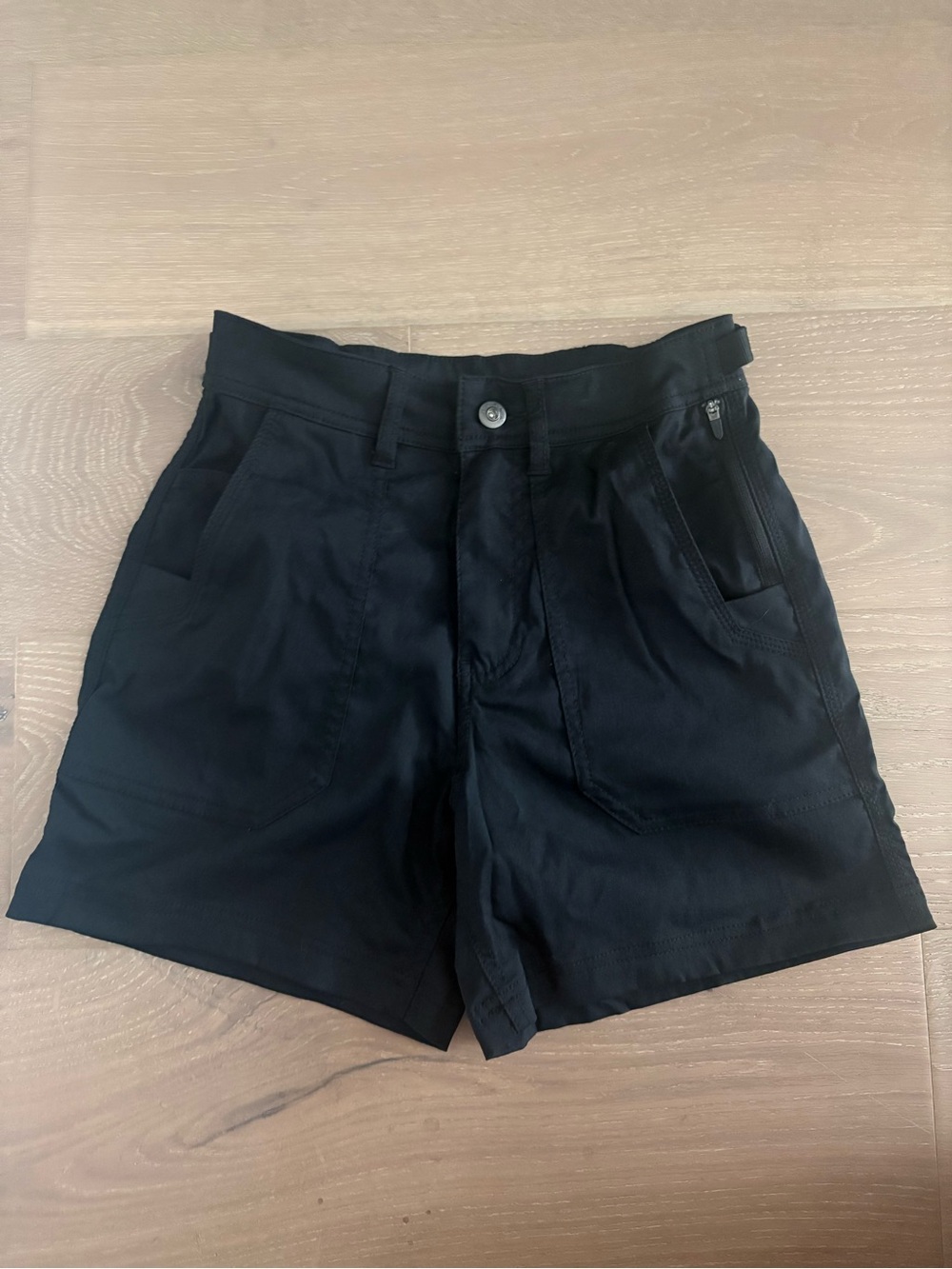 Prana Black High Waisted Cargo Shorts